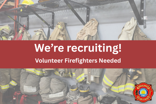 We're recruiting volunteer firefighters!